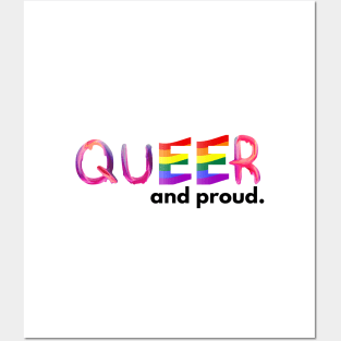 Queer and proud Posters and Art